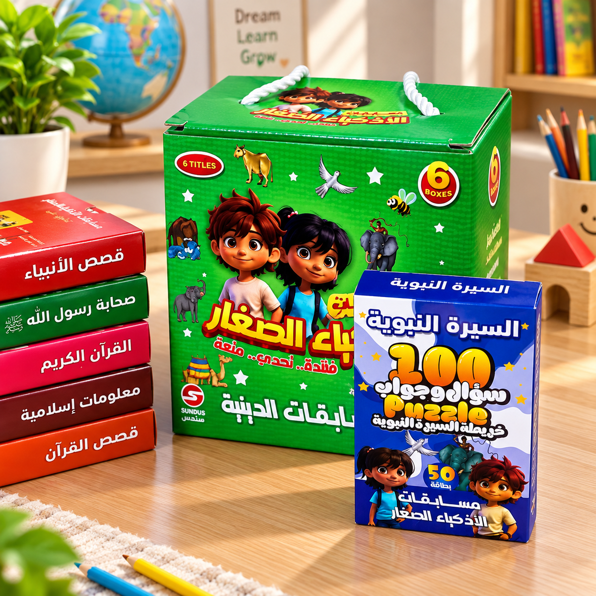 بطاقات مسابقات الاذكياء الصغار - المسابقات الدينية
