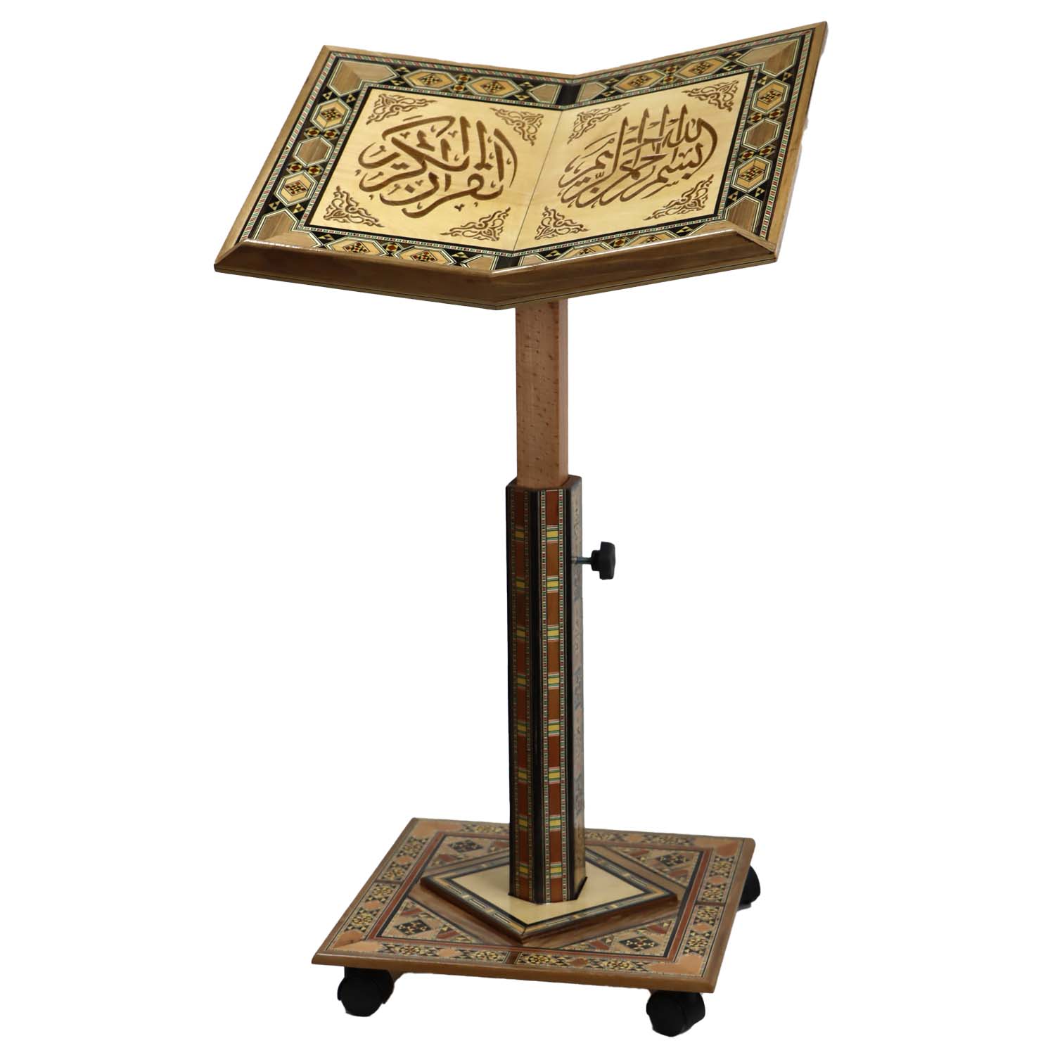 حامل المصحف الجوامعي من خشب الموزاييك الدمشقي