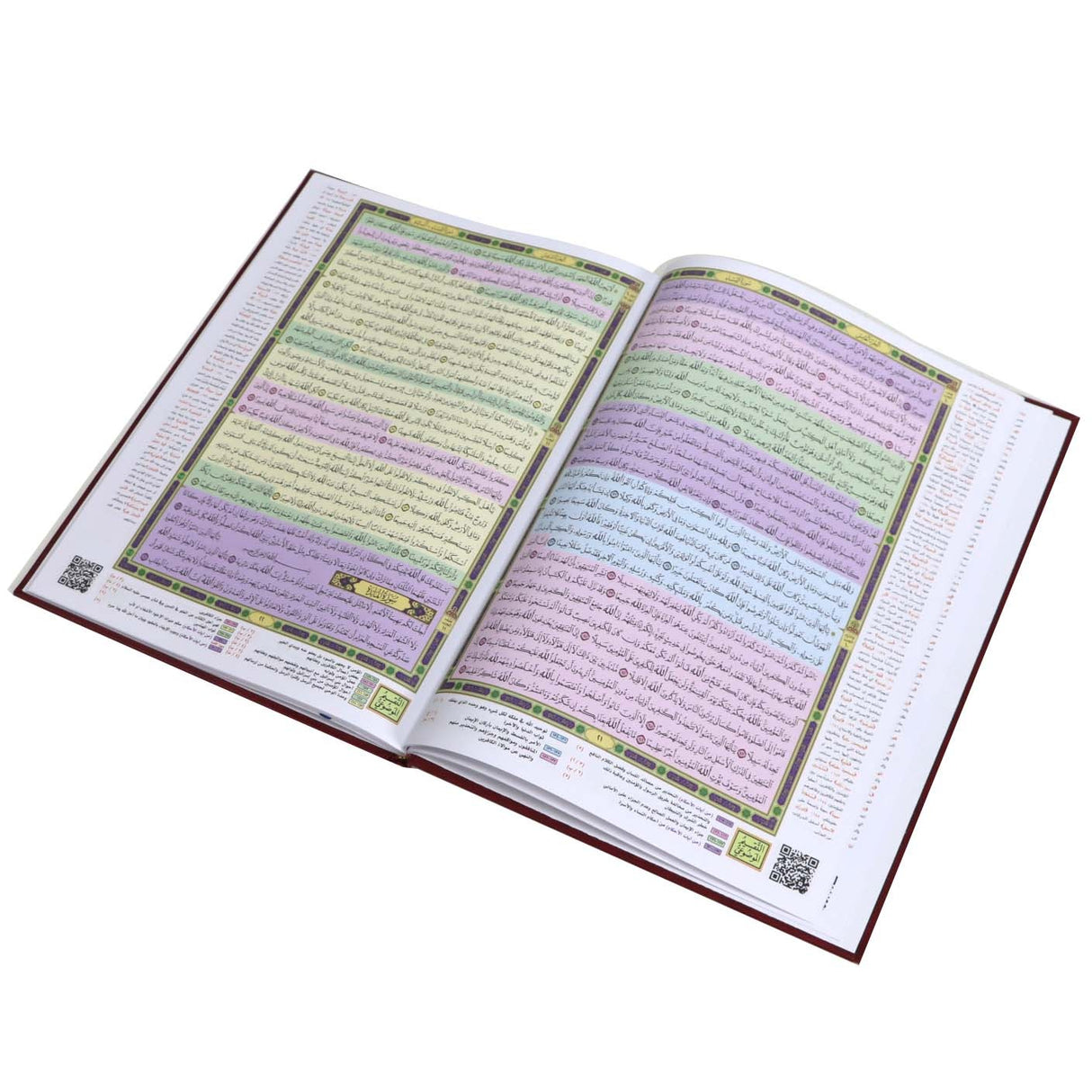 مصحف القيام مع التقسيم الموضوعي لآيات القرآن الكريم 25/ 35 سم مع كيو باركود (الرمز الشريطي )وتفسير السعدي