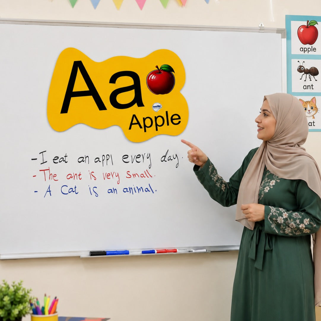 حروف الهجاء الإنجليزية بالصور الممغنطة