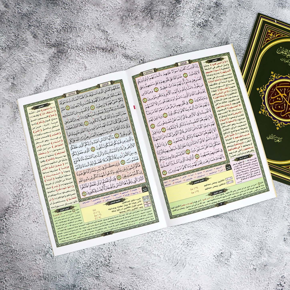 مصحف التفسير الموضوعي للحافظ المتقن في ثلاثين جزءً في حقيبة جلدية