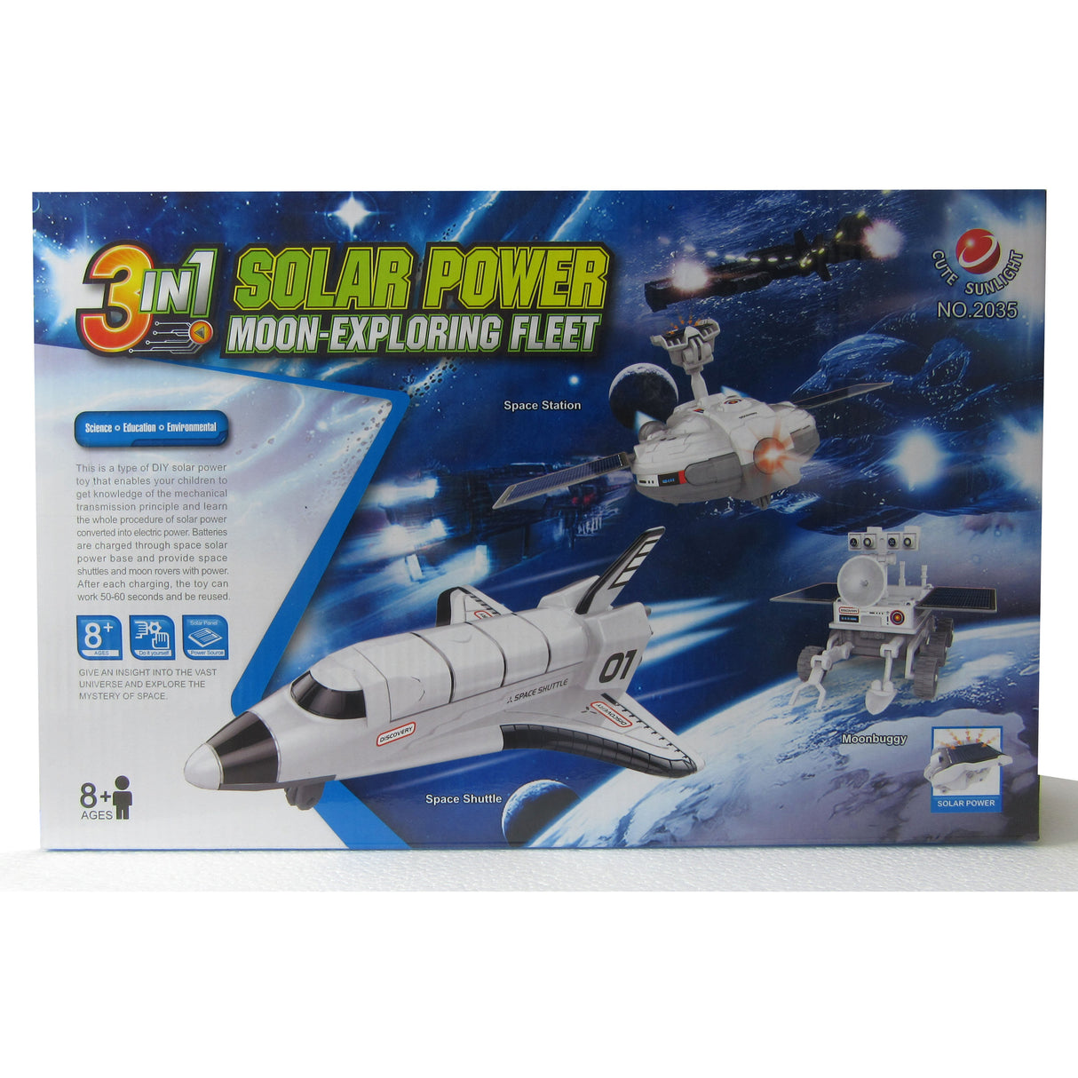 TBC - 3 in 1 Solar Power 3 نماذج من المركبات الفضائية مع