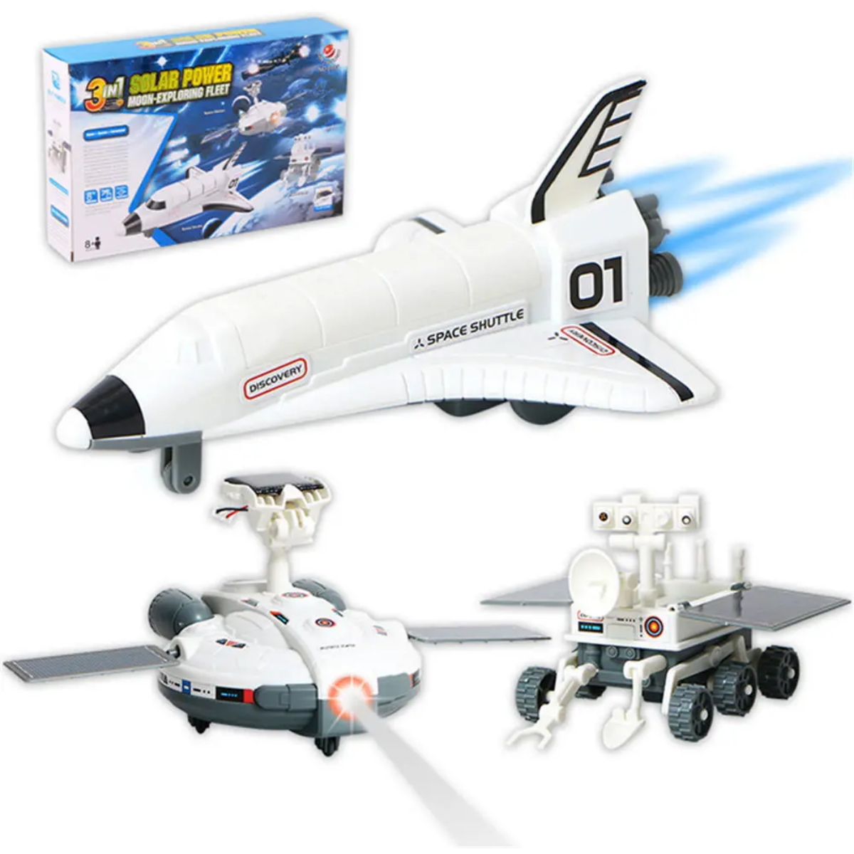 TBC - 3 in 1 Solar Power 3 نماذج من المركبات الفضائية مع