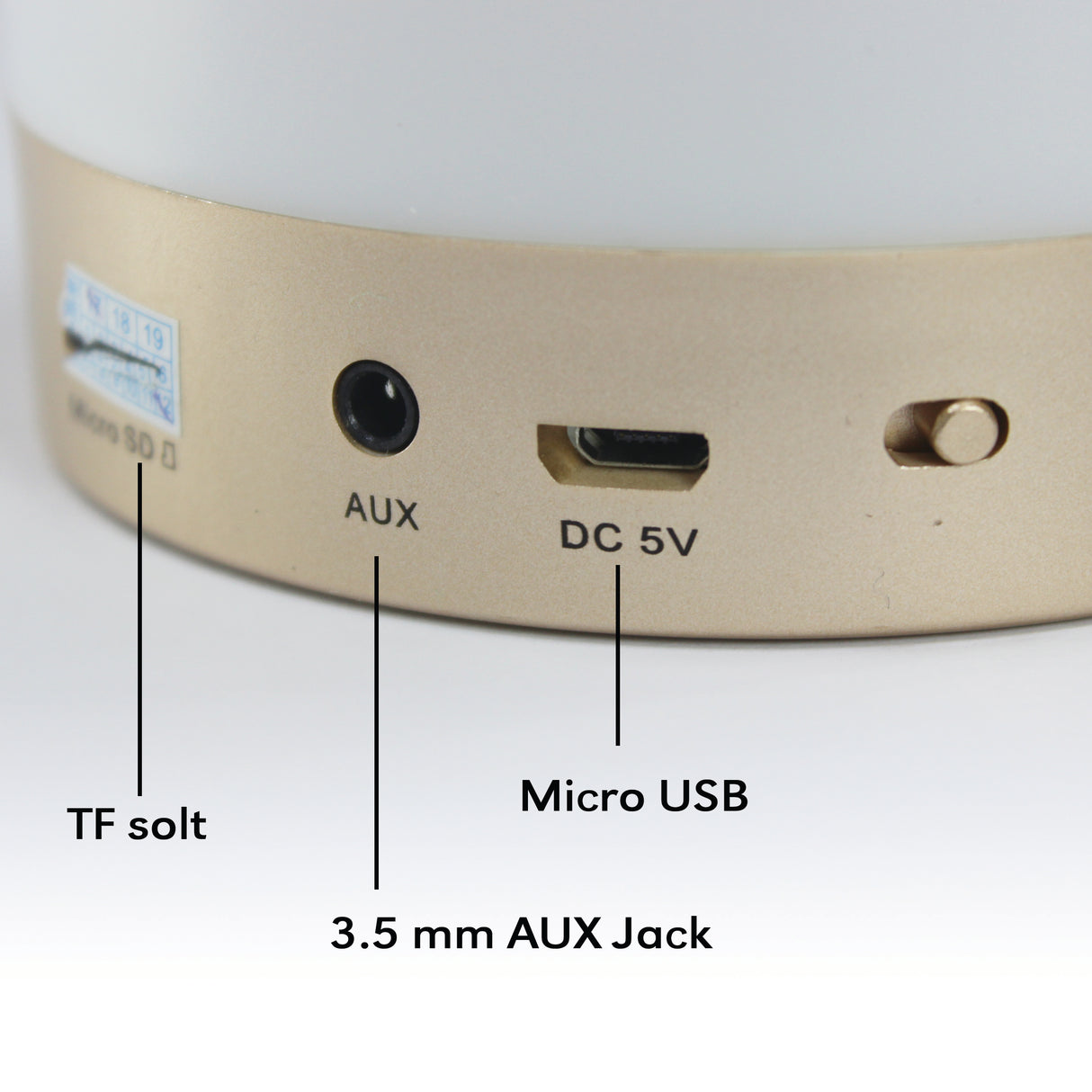 Luminous Quran Speaker with Touch-Activated Color-Changing Light