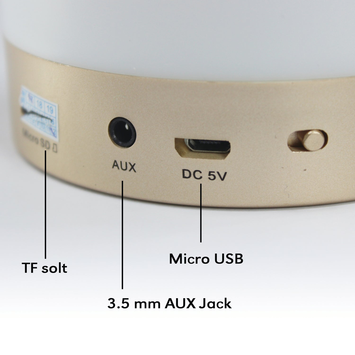 Luminous Quran Speaker with Touch-Activated Color-Changing Light