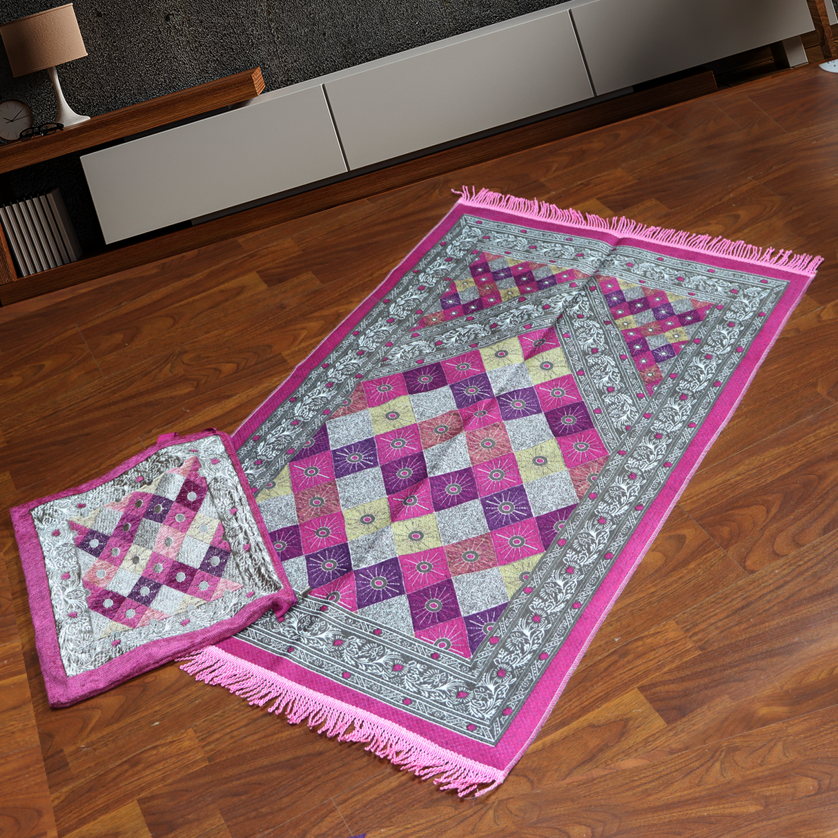 سجادة الصلاة مع حقيبة قماشية