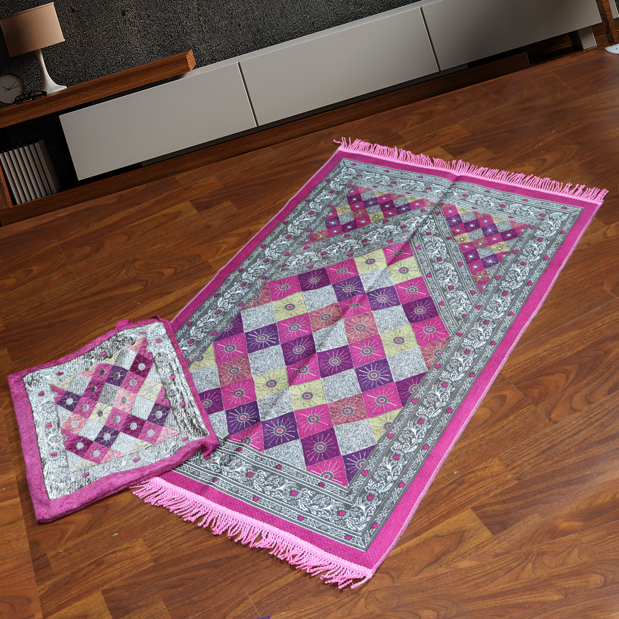 سجادة الصلاة مع حقيبة قماشية