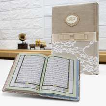 Load image into Gallery viewer, The Holy Qur&#39;an with Ottoman painting. 20/14 lace