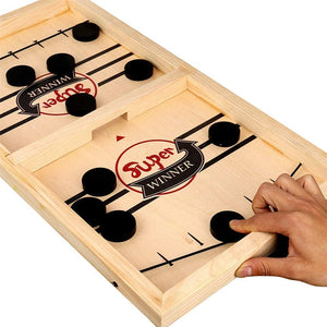 Wooden pocket board game for fun with family and friends