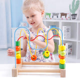 Onshine Wooden Bead Maze for Babies ألعاب خشبية للتعليم المبكر للأطفال لعبة دائرية ملونة للأطفال الصغار