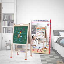 Load image into Gallery viewer, Double Sided Chalkboard with Easel High Quality Wood / Medium Size 800mm x 400mm 