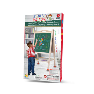 Double Sided Chalkboard with Easel High Quality Wood / Medium Size 800mm x 400mm 