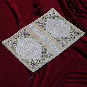 Sama prayer set: a dress, a carpet, and a Quran cover