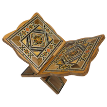 Load image into Gallery viewer, Quran Stand with Damascus Mosaic Engravings