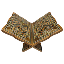 Load image into Gallery viewer, Quran Stand with Damascus Mosaic Engravings