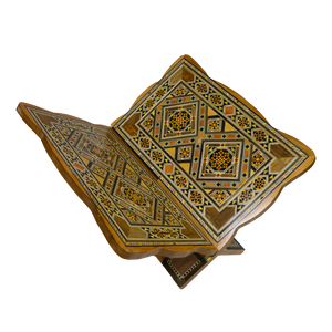 Quran Stand with Damascus Mosaic Engravings