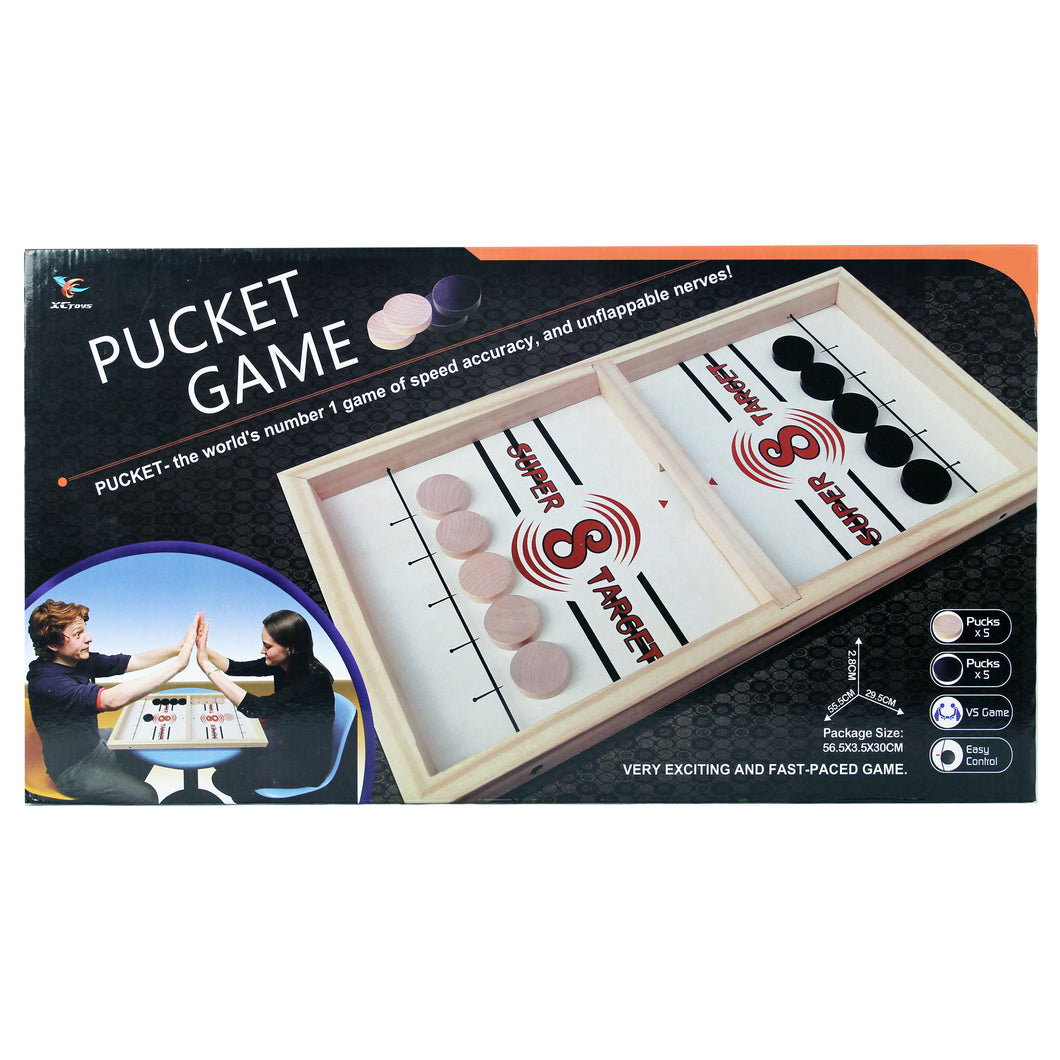 Wooden pocket board game for fun with family and friends