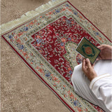 سجادة المدينة سجادة صلاة بألوان دافئة وملمس حريري Madina Prayer Mat, An elegant mat with warm design & a soft feel Size:79cmx120cm