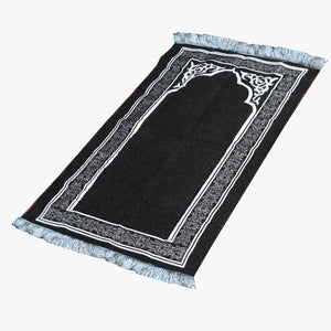 Prayer rug in an elegant cylindrical box - Medina with Rosary